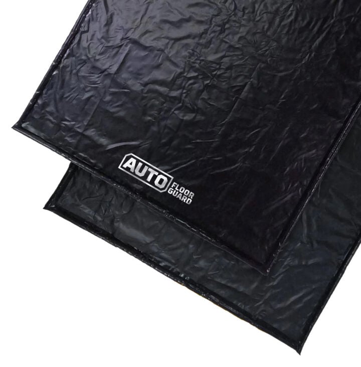Auto Floor Guard 4 Ft x 4 Ft PVC Garage Containment Mat Black