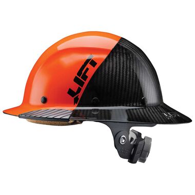 Lift Safety Hard Hat DAX FIFTY50 Orange/Black Carbon Full Brim