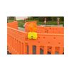 Vizcon Orange UV Stabilized Polyethylene Plastic ADA Wall with Legs, small image number 2