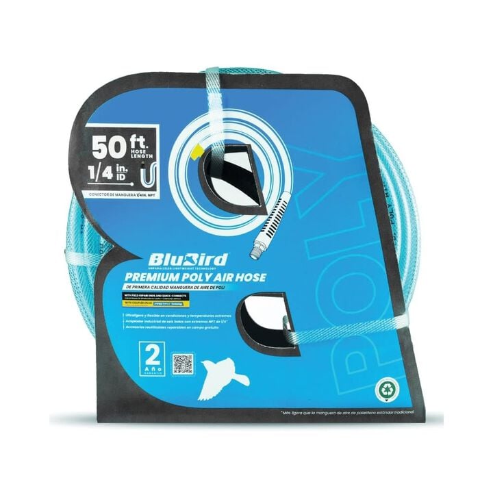 BluBird 1/4 Inch x 50 Ft Polyurethane Air Hose Assembly, large image number 2