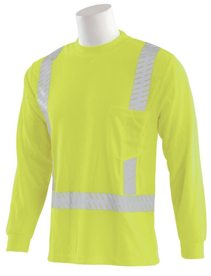 Delta Plus 9007SEG Mesh Class 2 Long Sleeve Lime T-Shirt, 5X