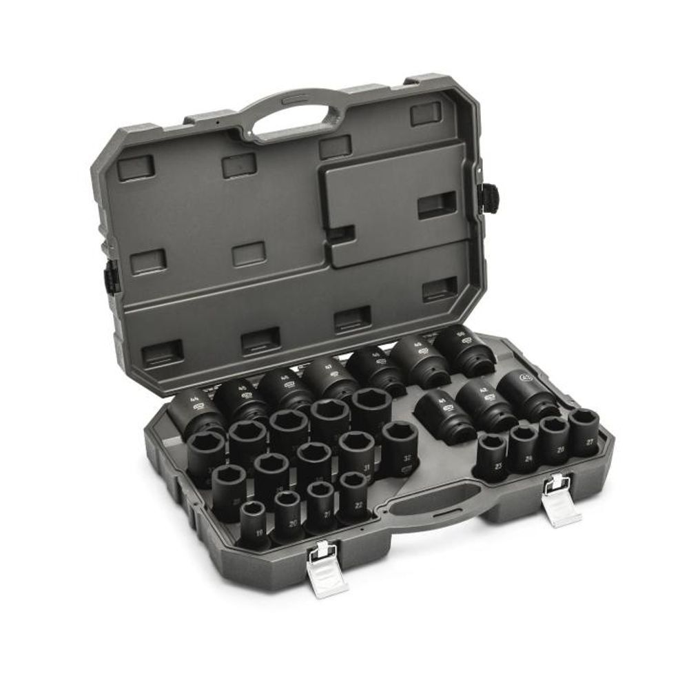 GEARWRENCH 28 Piece 3/4 Inch Drive 6 Point Metric Deep Impact Socket Set, large image number 2