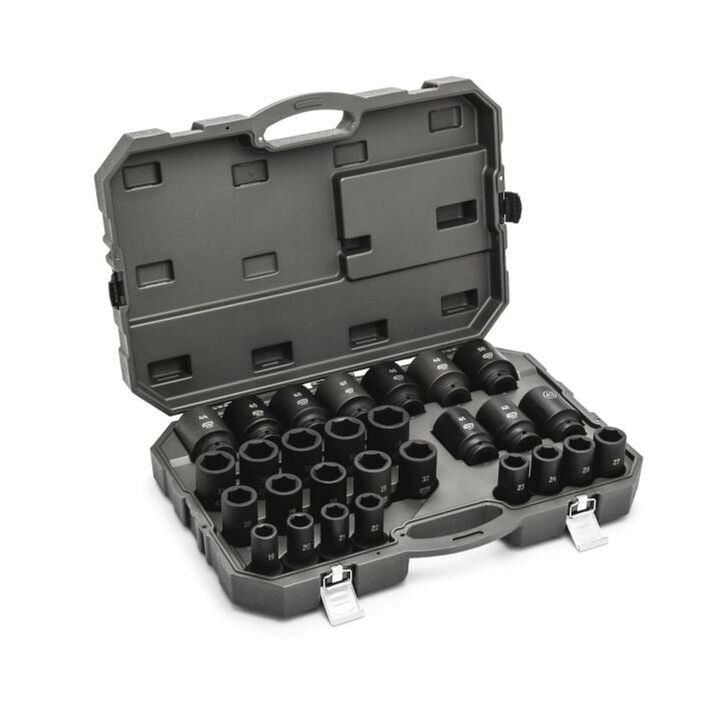 GEARWRENCH 28 Piece 3/4 Inch Drive 6 Point Metric Deep Impact Socket Set, large image number 1