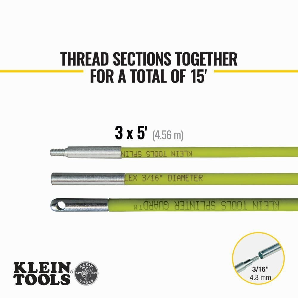 Klein Tools 15 ft Mid Flex Glow Rod, large image number 3