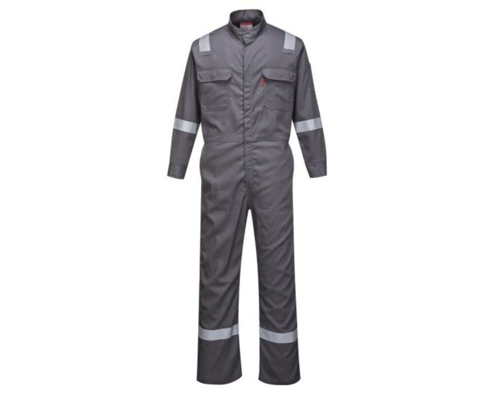 Portwest Bizflame 88/12 Iona Fire Resistant Coverall Grey - 5XL, large image number 2