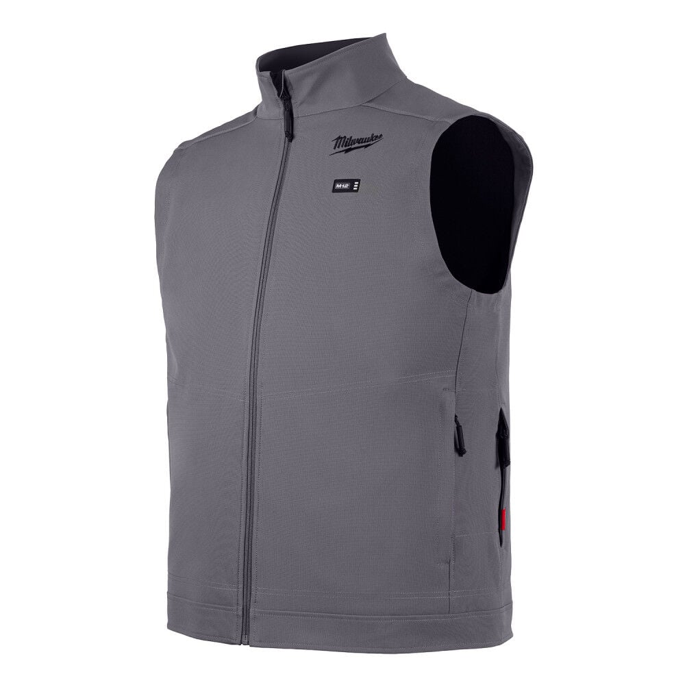 Milwaukee M12 Heated TOUGHSHELL Vest Gray 2X (Bare Tool) Size 2XL – 304G-202X
