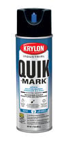 Krylon Quik-Mark 17 Oz Fluorescent Caution Blue Inverted Marking Paint, small image number 1