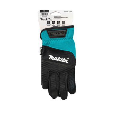 Makita Utility Work Gloves Open Cuff Flexible Protection XL, large image number 3