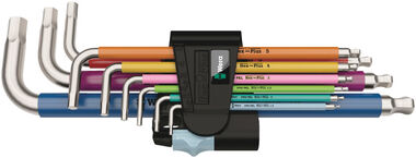 Wera Tools Metric Stainless 3950/9 Hex-Plus Multicolor 1 L-Key Set