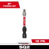 Milwaukee SHOCKWAVE Square Recess #2 Insert Bits (15-Piece Contractor Pack), small image number 1