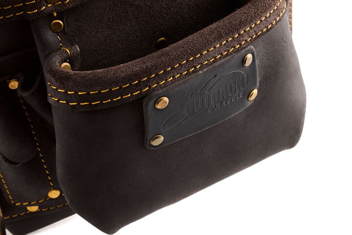 Ox Tools 10-Pocket Nail And Tool Pouch, Oil-Tanned Leather, large image number 1