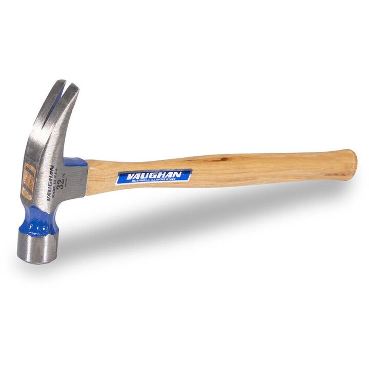 Vaughan 32 Oz Milled Face Framing Hammer with 18 Inch Hickory Handle