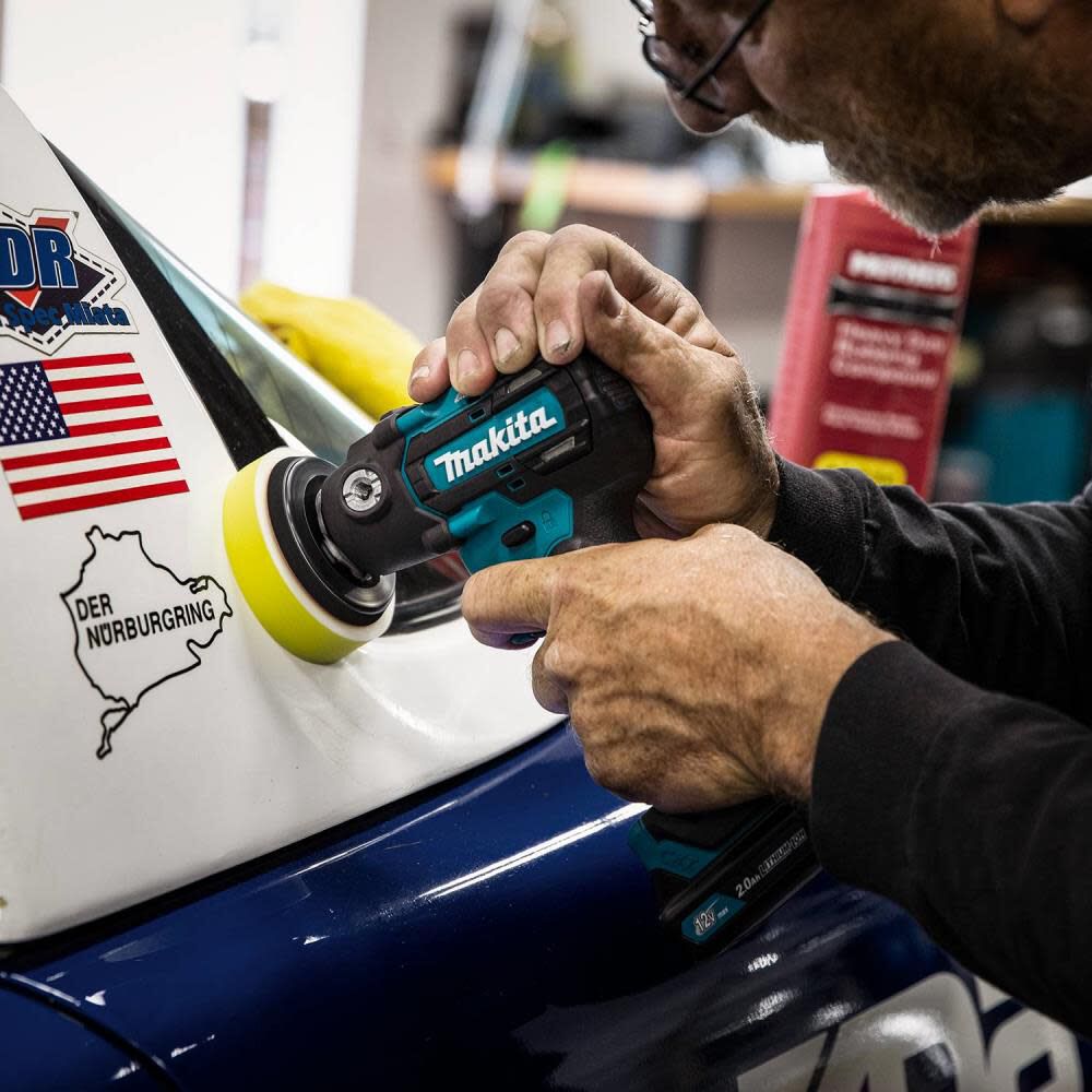 Makita 12V max CXT 3in Polisher 2in Sander Lithium Ion Brushless Kit, large image number 8