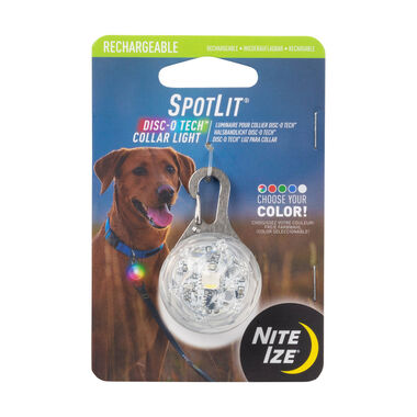Nite Ize SpotLit Rechargeable Collar Light Disc-O Tech Jewel