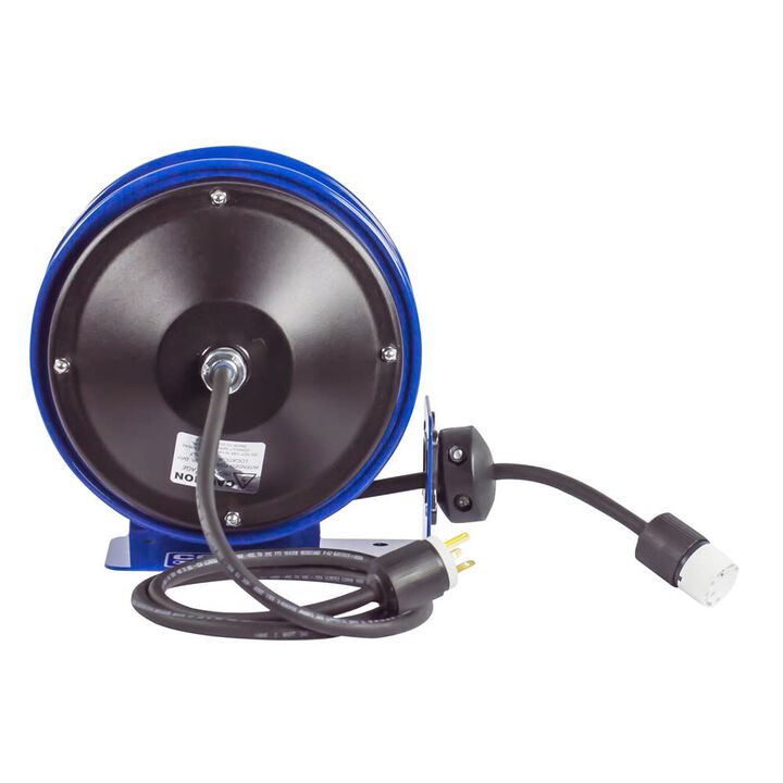 Coxreels 30 Ft Steel Power Cord Reel with LED Light, large image number 2