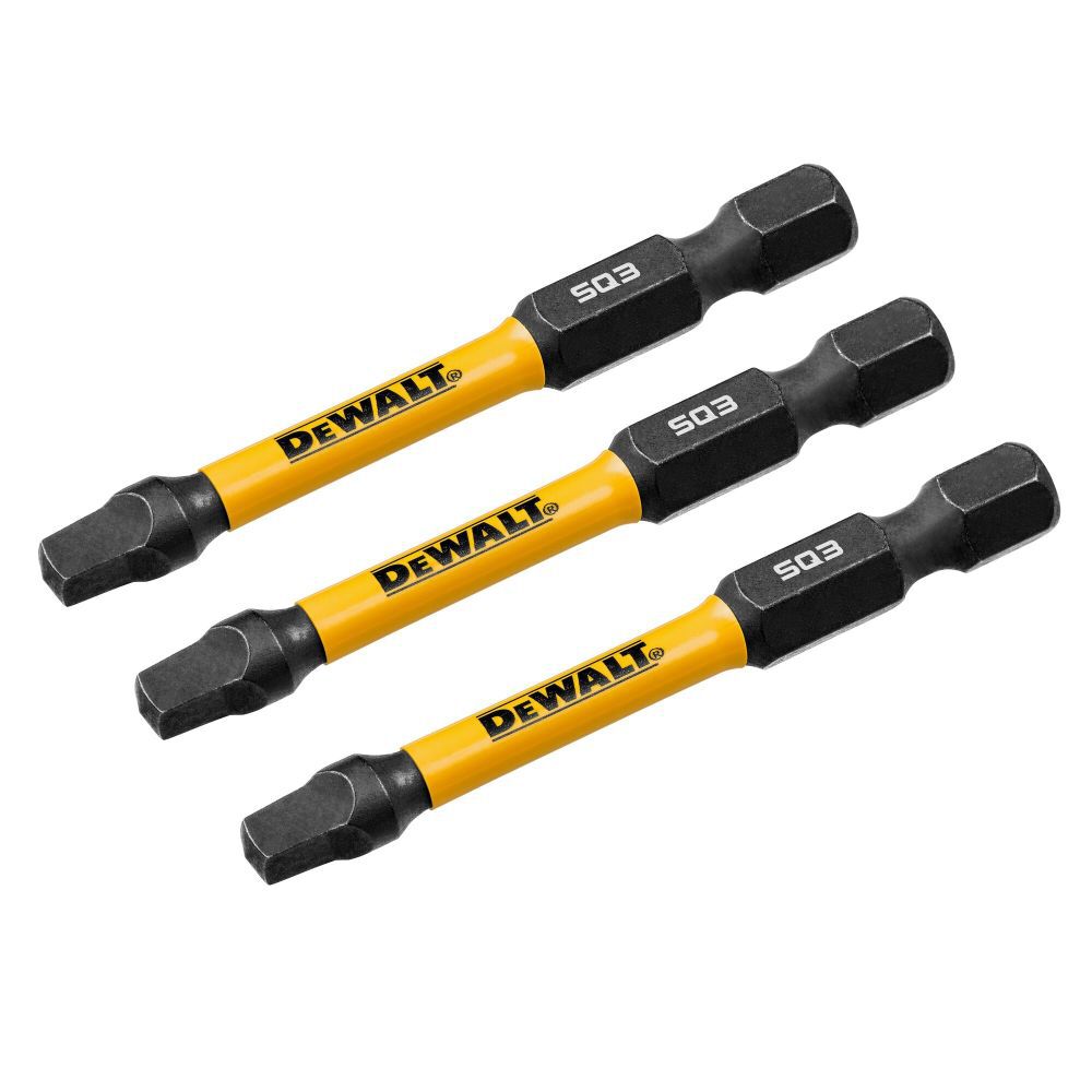 DEWALT 2.25In Square #3 Flextorq 3 Pack DWAF2SQ3IR3 - Acme Tools
