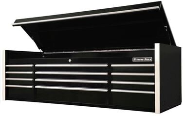 Extreme Tools 72 In. 12-Drawer Top Chest Black