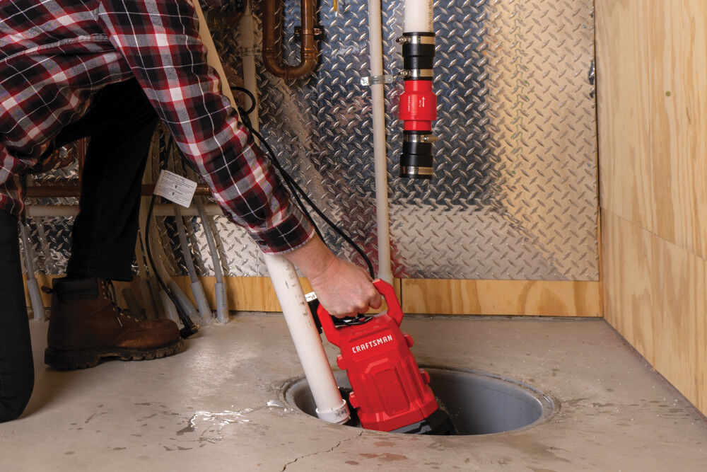 CRAFTSMAN 1/3 HP Sump Pump with Check Valve, large image number 9