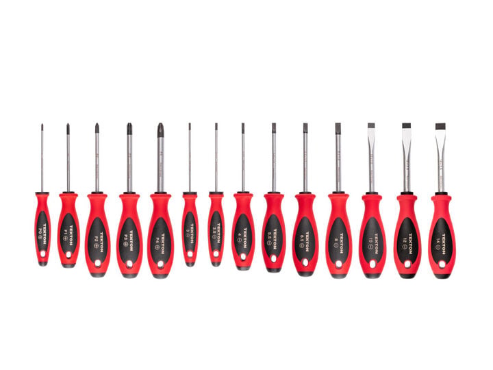 Tekton Phillips and Slotted Screwdriver Set #0 - #4, 3 - 14 mm 14 Pieces, large image number 0
