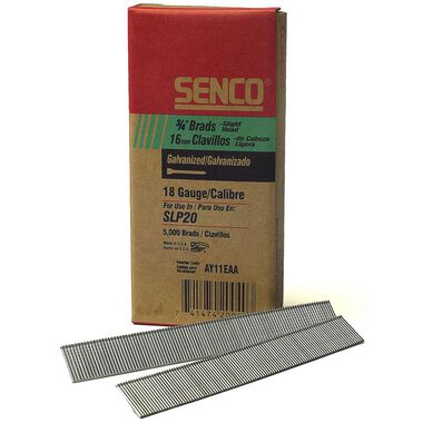 Senco 3/4 In. x 18 Gauge Smooth Galvanized Straight Nail, large image number 0