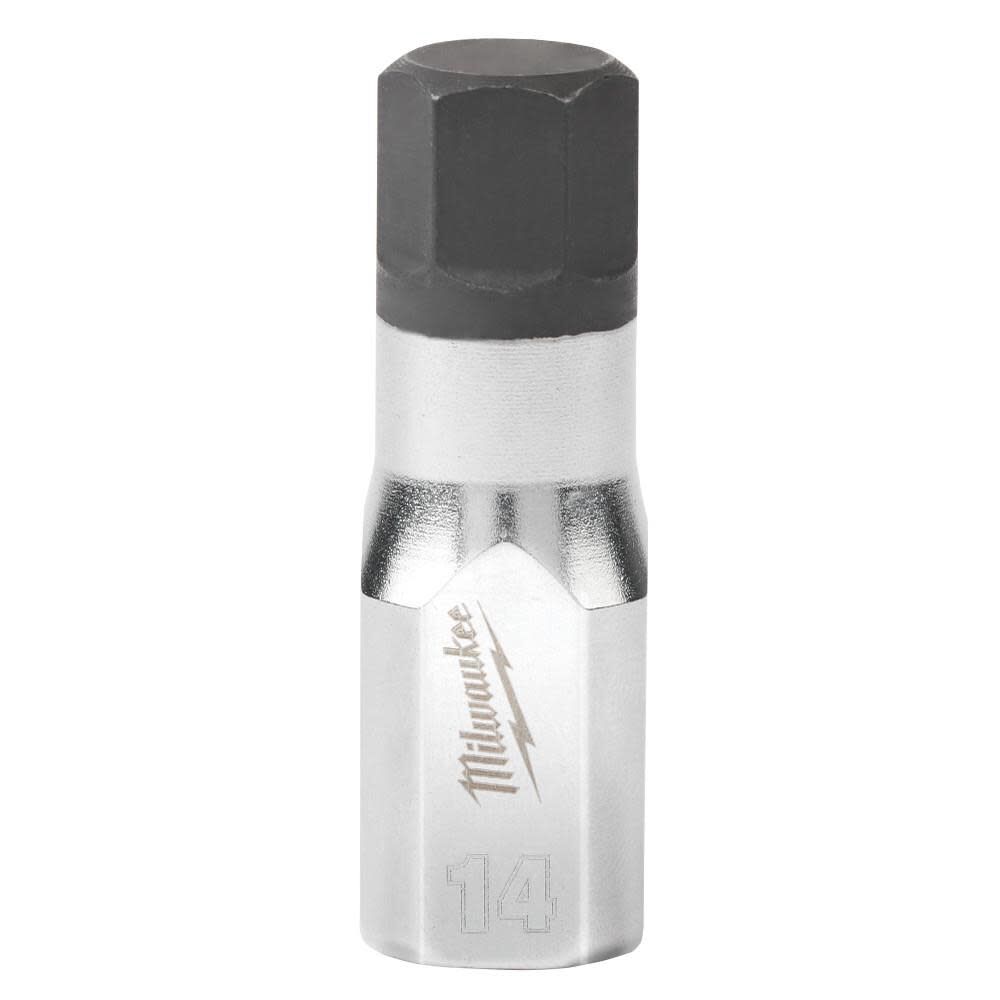 Milwaukee 3/8 Inch Drive 14mm Hex Bit Socket, large image number 1