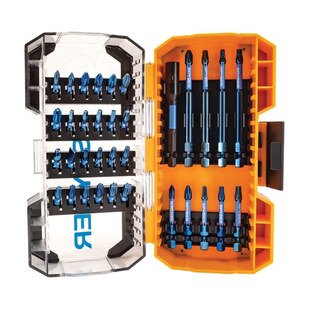 Spyder Screwdriver and Impact Driver Bit Set, 34 Pieces, large image number 1