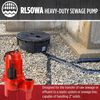 Red Lion 1/2HP 1200 GPH Sewage Pump with Tethered Float Switch, small image number 5