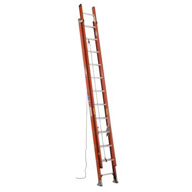 Werner Type IA Fiberglass D-Rung Extension Ladder 24', large image number 0