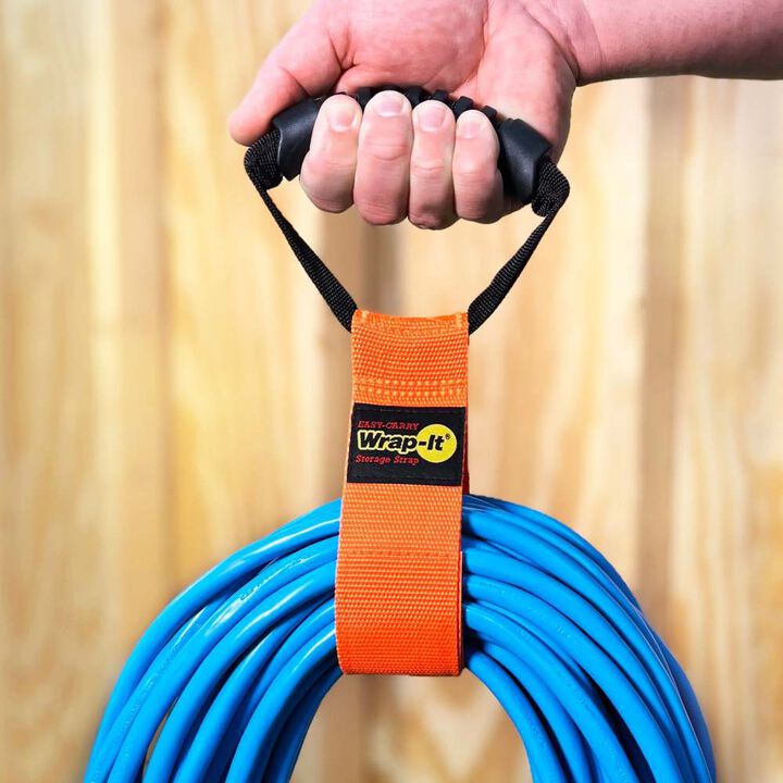 Wrap-It Orange Easy- Carry Storage Strap, 17 Inch x 2 Inch, Blaze Orange, large image number 3
