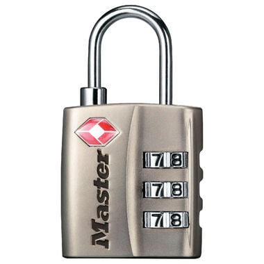 Master Lock Luggage Lock 1 3/16in 3 Dial Combination 1pk