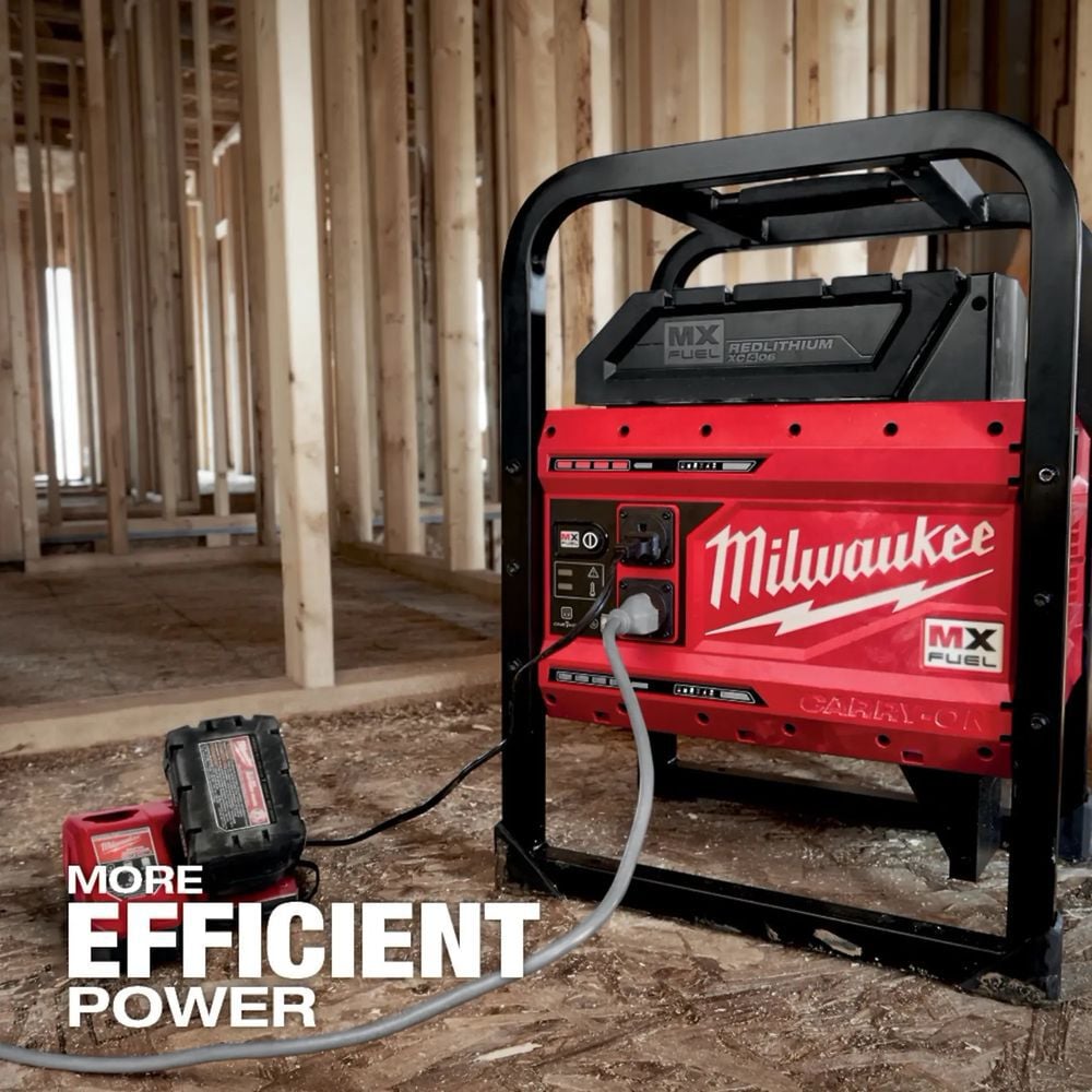 Milwaukee MX Fuel Carry-On 3,600 Watt 12.0Ah Lithium-Ion 1 Battery Portable Power Supply Kit, large image number 6