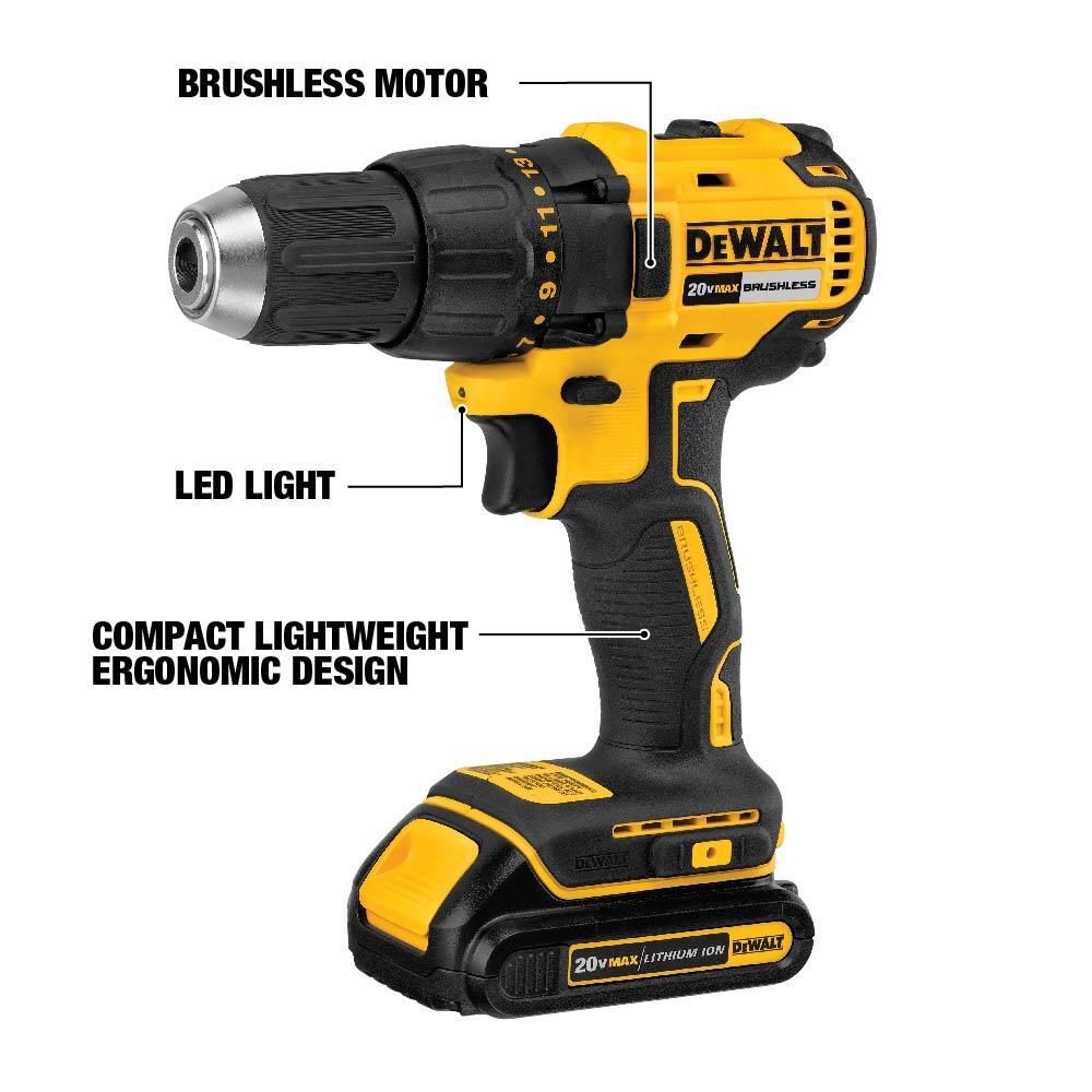 DEWALT 20V MAX Brushless Cordless 1/2 in. Drill/Driver (Bare Tool), large image number 3