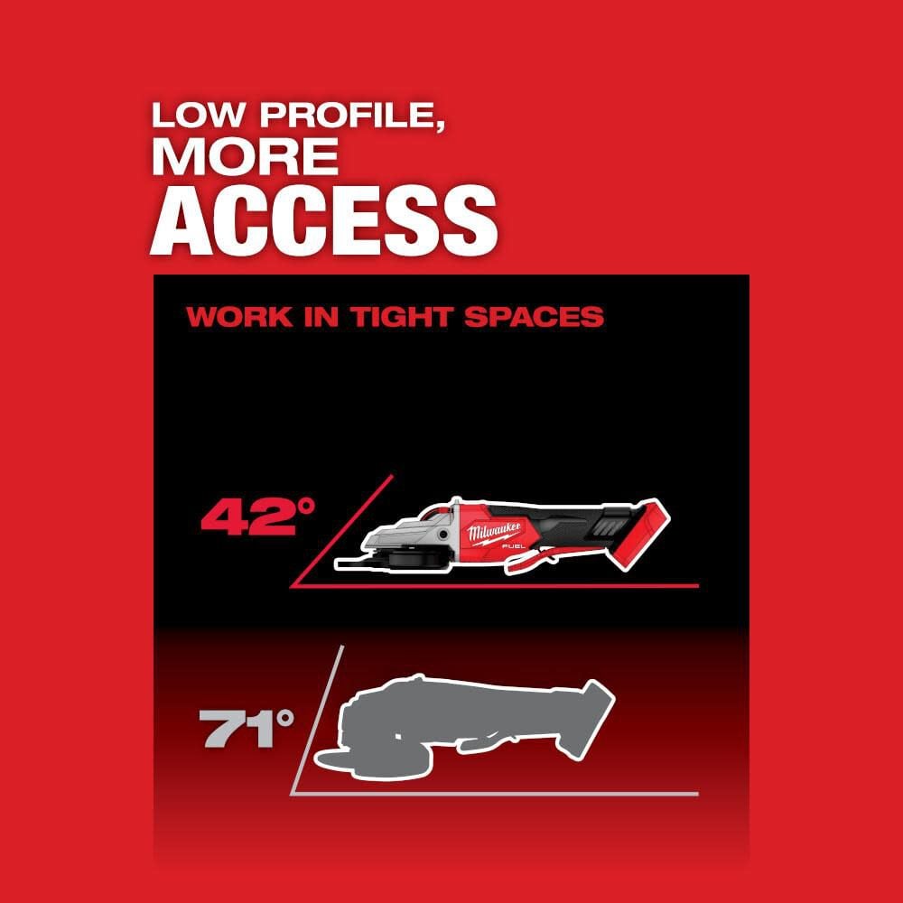 Milwaukee M18 Fuel 5inch Flathead Braking Grinder Paddle Switch No Lock Bare Tool 2886 20 Simolary simolary.com 8