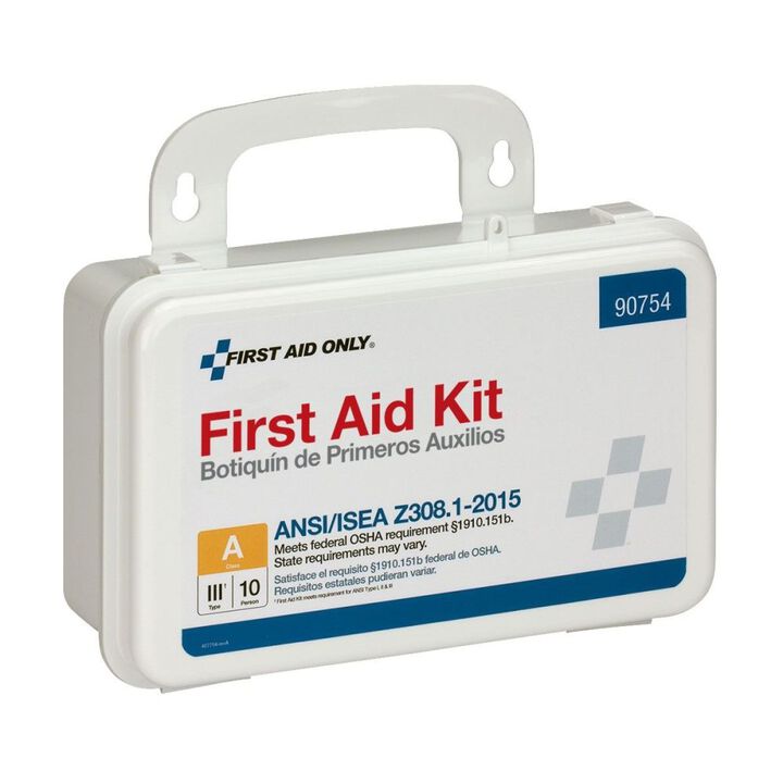 First Aid Only First Aid Kit 10 Person Bulk Plastic Case ANSI A, large image number 3