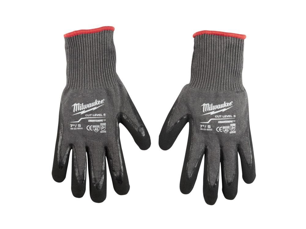 Milwaukee Cut 5 Dipped Gloves - Size S - 48-22-8950