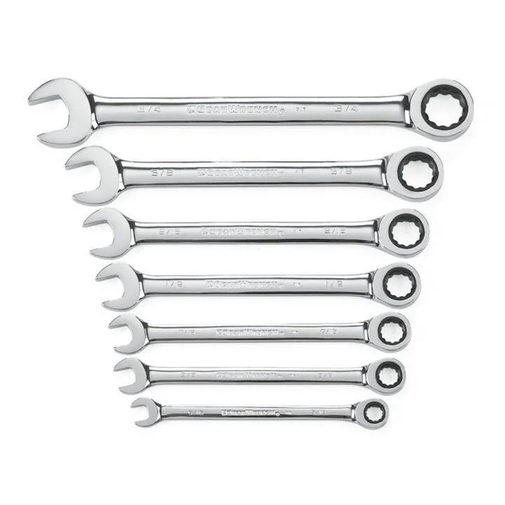 GEARWRENCH Ratcheting Wrench Set 7 pc. SAE Combination