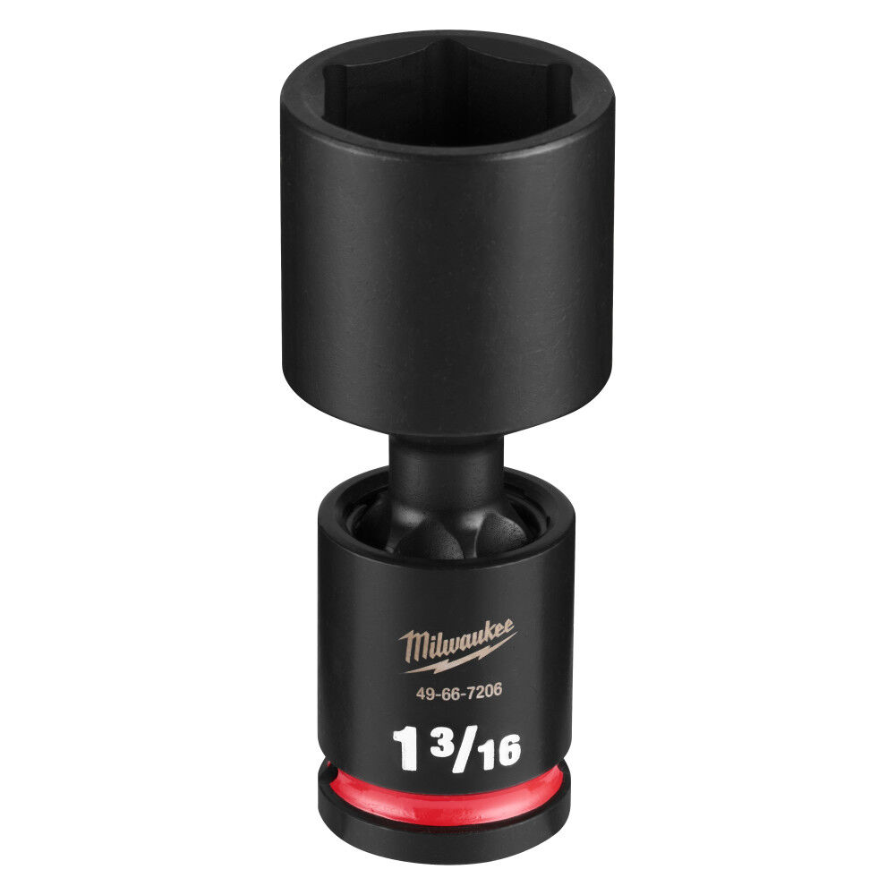 Milwaukee SHOCKWAVE Impact Duty 1/2 Inch Drive 1-3/16 Inch Deep Swivel Socket - 49-66-7206