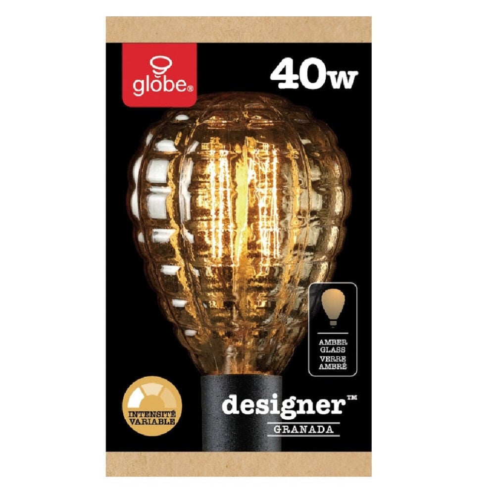 Globe Electric Designer Granada Incandescent Light Bulb 40W, large image number 4