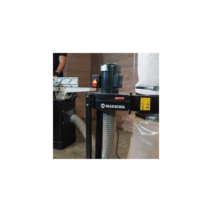 Maksiwa International Promotional Maksiwa Dust Collector 600 CFM 127/220V 1 Phase 1HP 1 Entry, large image number 6