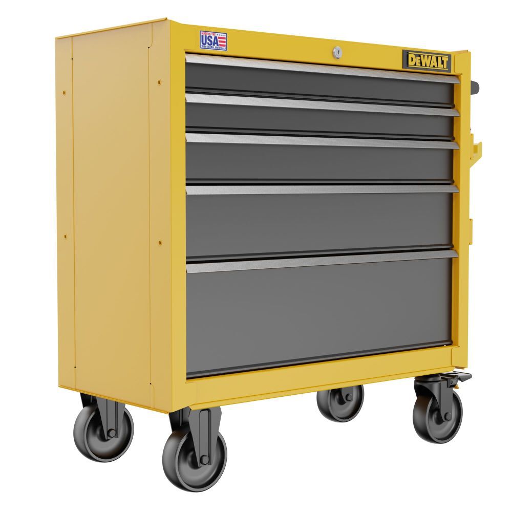 DEWALT 37in 5 Drawer Rolling Tool Cabinet DWST37052 Acme Tools