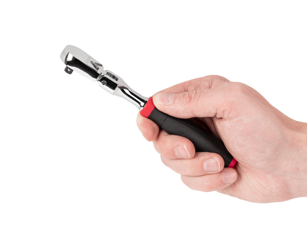 Tekton 1/4 Inch x 6 Inch Flex Head Non-QR Comfort Grip Ratchet, large image number 6