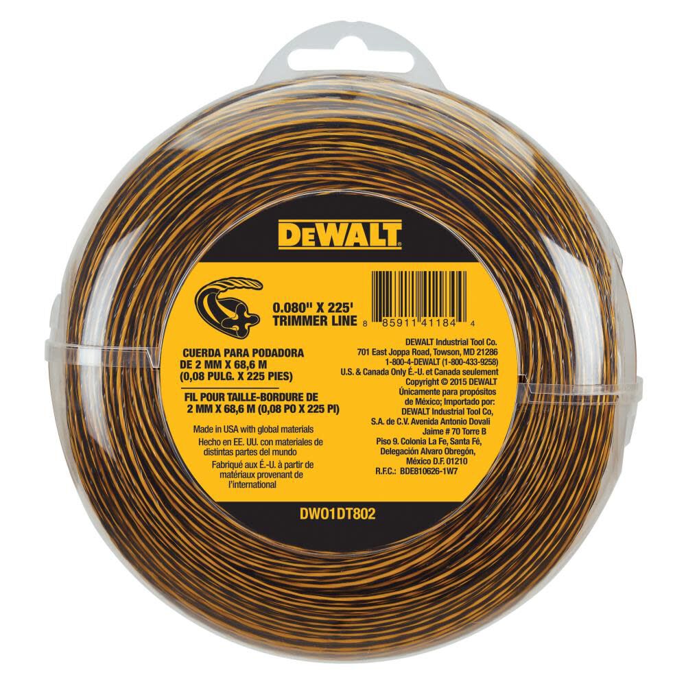 DEWALT Trimmer Line 0.080 In. x 225 Ft., large image number 1