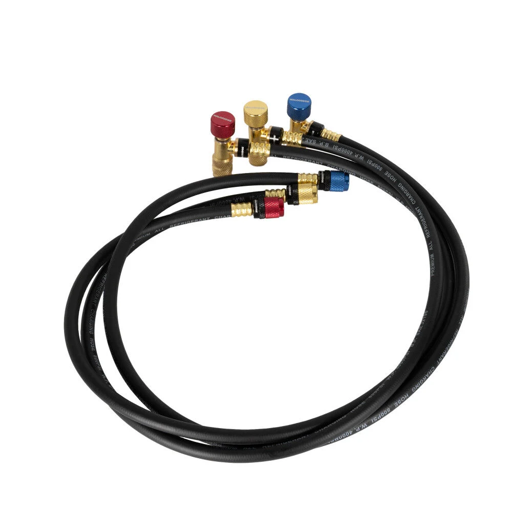 Malco Products 36 Inch 3 Piece Safe Seal HVAC Hose Set with 1/4 SAE x 1/4 SAE 3 Pieces, large image number 1
