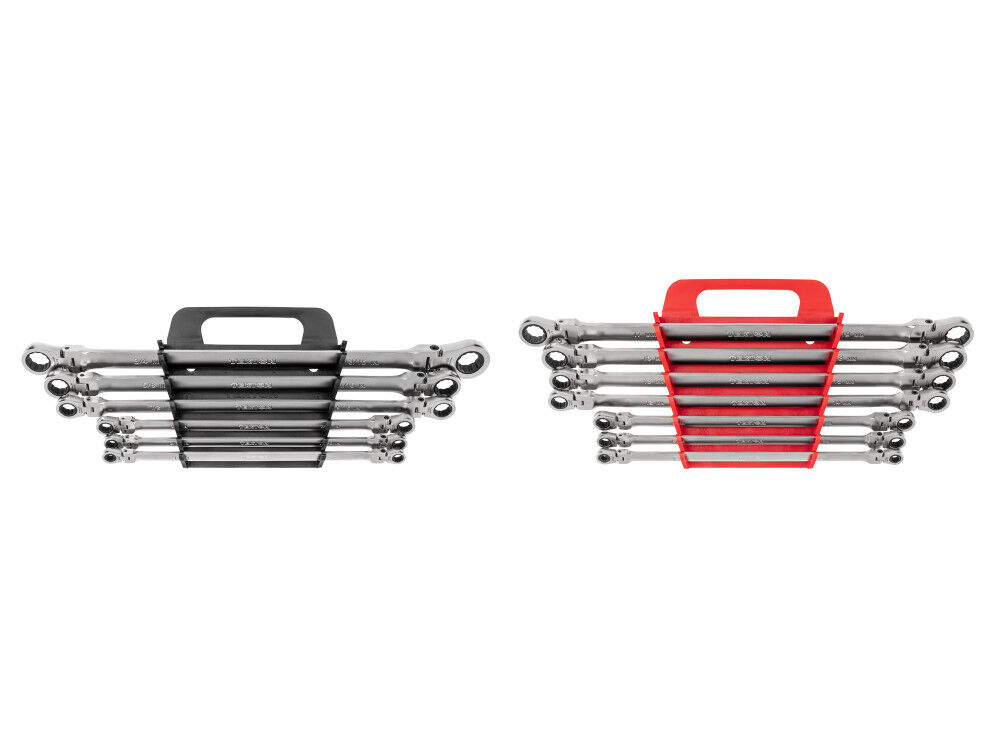 Tekton Flex Head Ratcheting Box End Wrench Set, (1/4-13/16 Inch, 6-19 mm), large image number 1