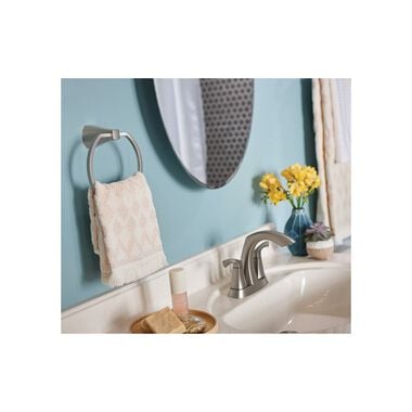 Moen Lindor Bathroom Faucet Spot Resist Nickel 2 Handle High Arc, large image number 3
