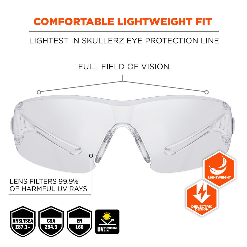 Ergodyne Clear Lens Safety Glasses 12 Pieces, large image number 3