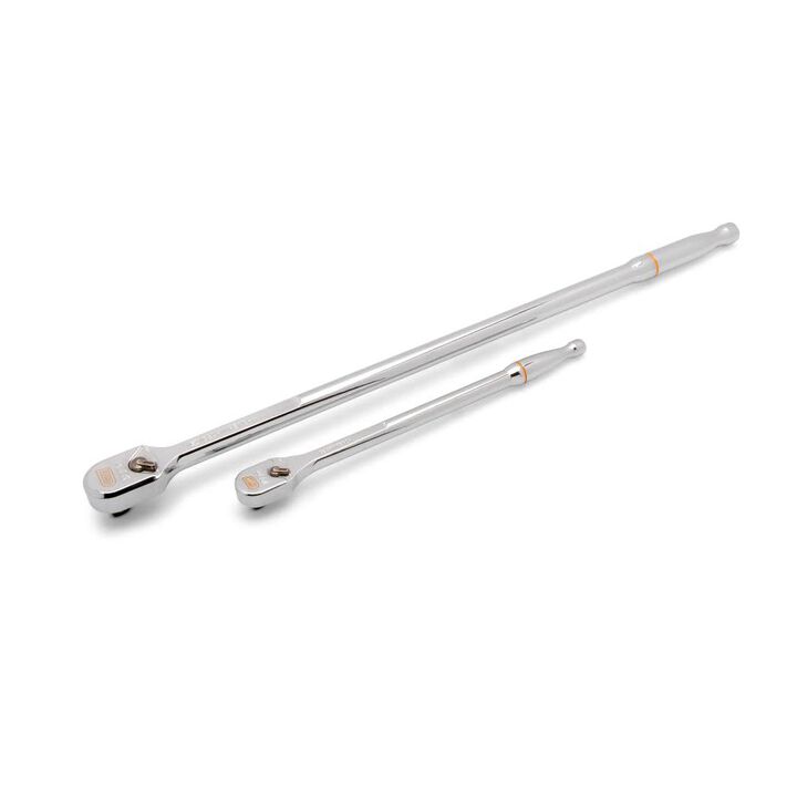 GEARWRENCH 120XP Extra Long Handle Full Polish Teardrop Ratchet Set 2 Pieces, large image number 1