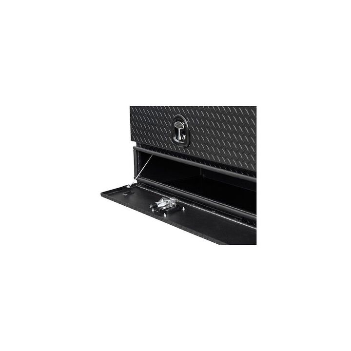 Buyers Products Company 21x18x72 Inch Textured Matte Black Diamond Tread Aluminum Heavy-Duty Flatbed Contractor With Lower Door, large image number 5