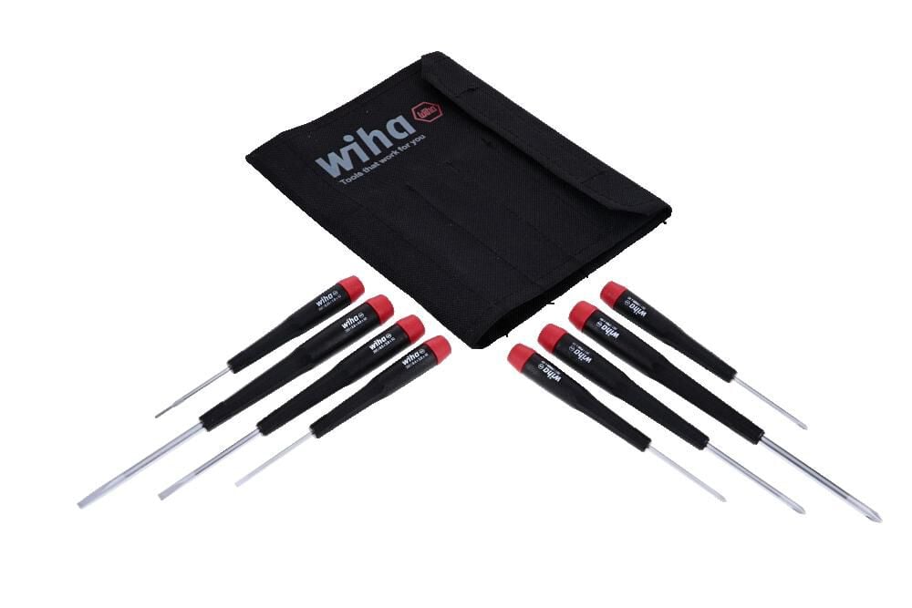 Wiha Precision Slotted and Phillips Screwdriver Set 8 Pieces, large image number 1