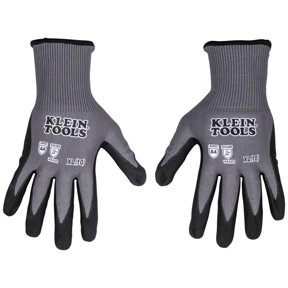 Klein Tools A4 Cut Knit Dipped Gloves, XL, 2pk, large image number 1